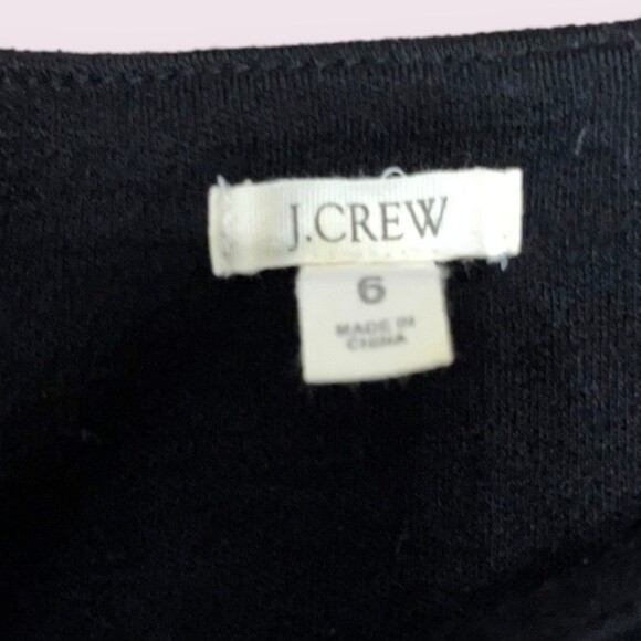 J. Crew Wool Evening Dress Black Sleeveless Cocktail Womens Size 6 - Picture 3 of 10